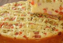 Torta Pizza De Liquidificador De Presunto E Queijo